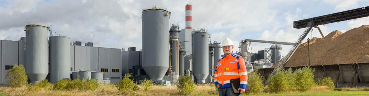 Adolf Koppensteiner, Mercer, outside of the Mercer Stendal pulp mill in Arneburg, Germany