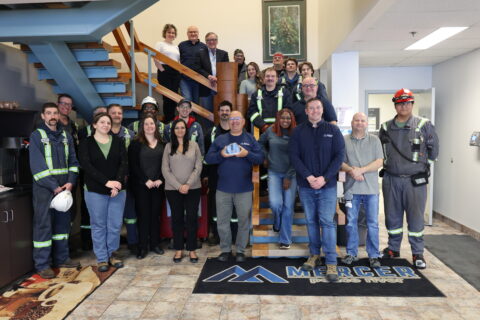 Group photo of Mercer Peace River employees