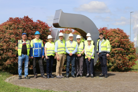 Employees from Mercer and Sofidel met with the Mercer Board of Directors to tour the plants in Arneburg.