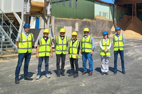 The Board of Directors during a joint tour of the factory premises in Friesau with MTP team members