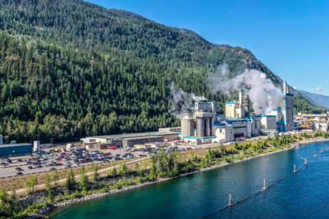 Mercer Celgar Pulp mill landscape